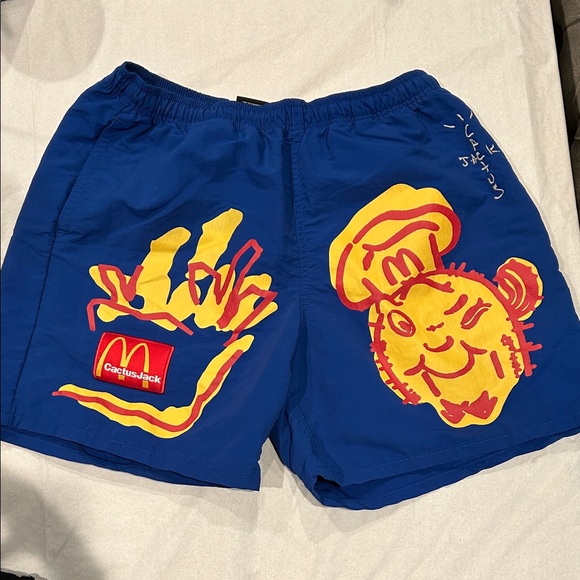 Cactus Jack by Travis Scott Other - Cactus Jack by Travis Scott Blue and Yellow Athletic Shorts